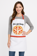 "Let's Get Saucy" Pizzeria Apron for All Ages