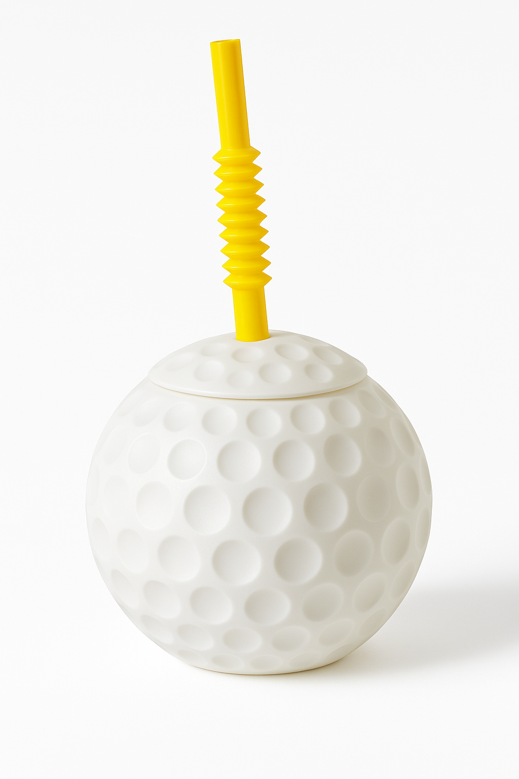 Golf Ball Sippy Cup with Straw