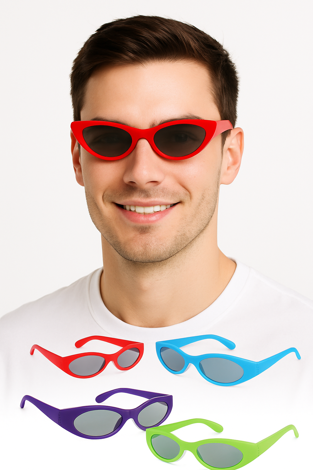 Sporty Multicolor Sunglasses Mega Value Pack - 22 Count