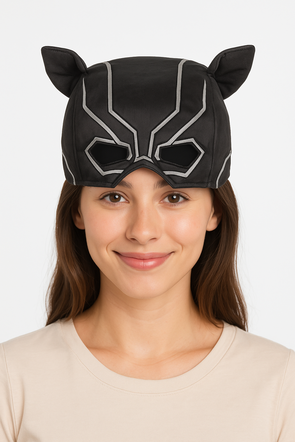 Black Panther Deluxe Wearable Mask Hat for Kids