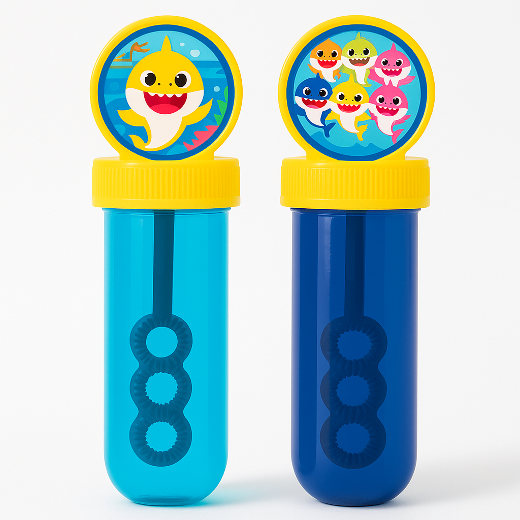 Baby Shark Bubble Tubes - 4-Pack Party Favors