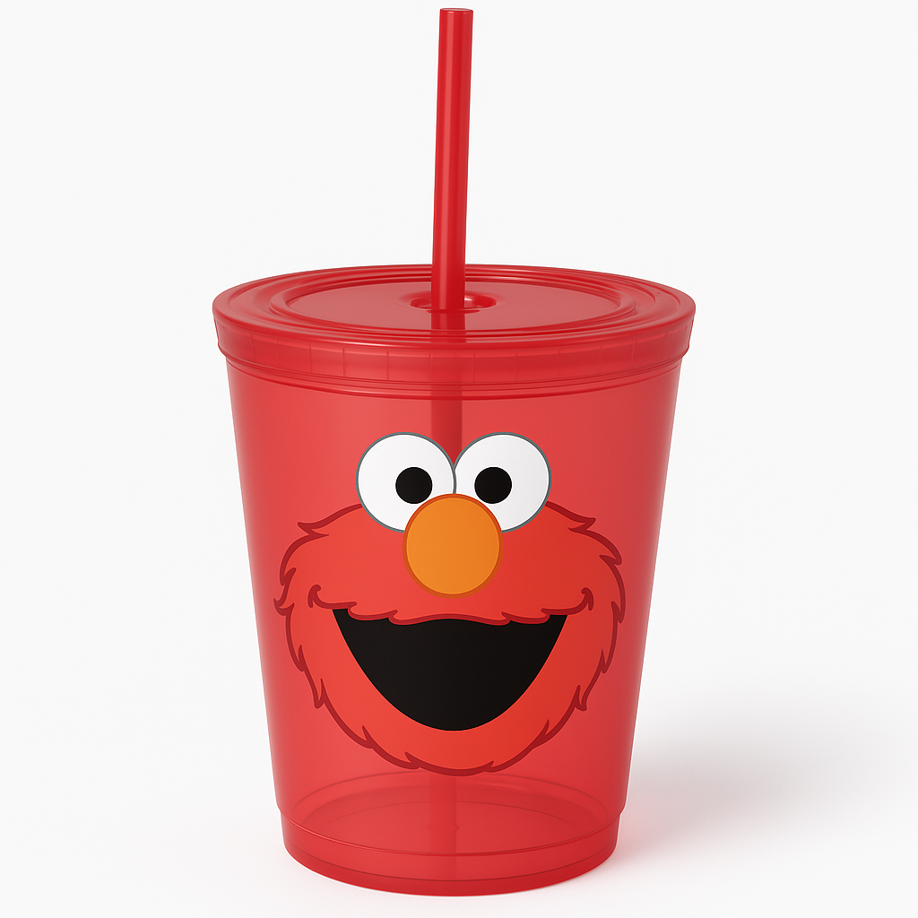 Sesame Street Elmo Sippy Cup with Straw - 9 oz, Red
