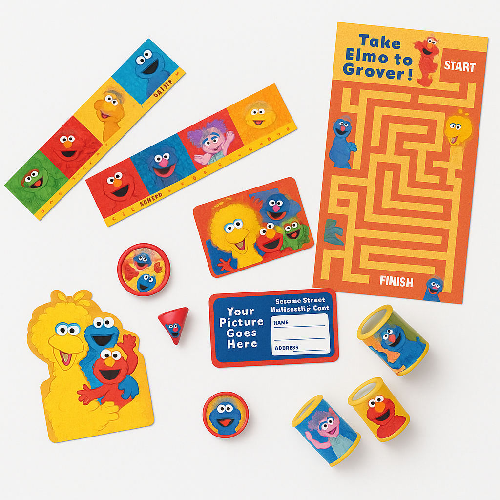 Sesame Street Mega Mix Party Favor Pack - 48 Pieces