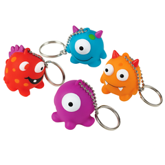 Monster Keychains Value Pack - 12-Piece Set for Kids' Birthday Parties