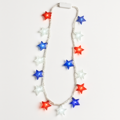 Patriotic Light-Up Stars Necklace
