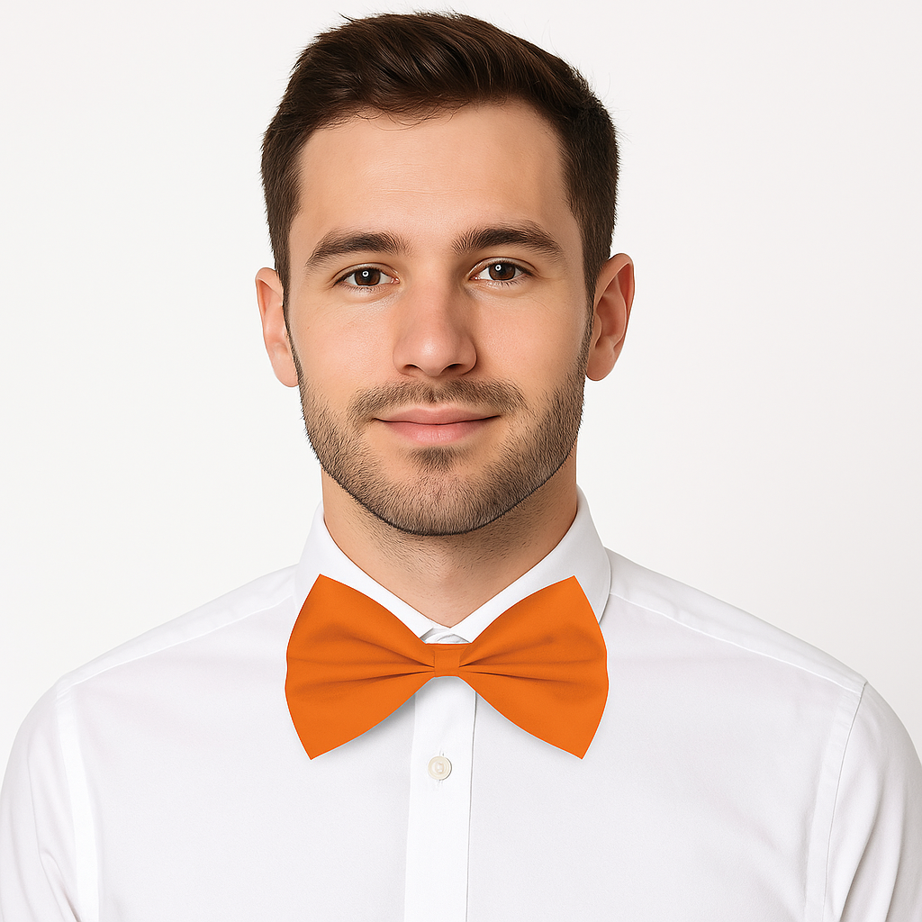 Vibrant Orange Bow Tie - Perfect for Team Spirit & Costumes