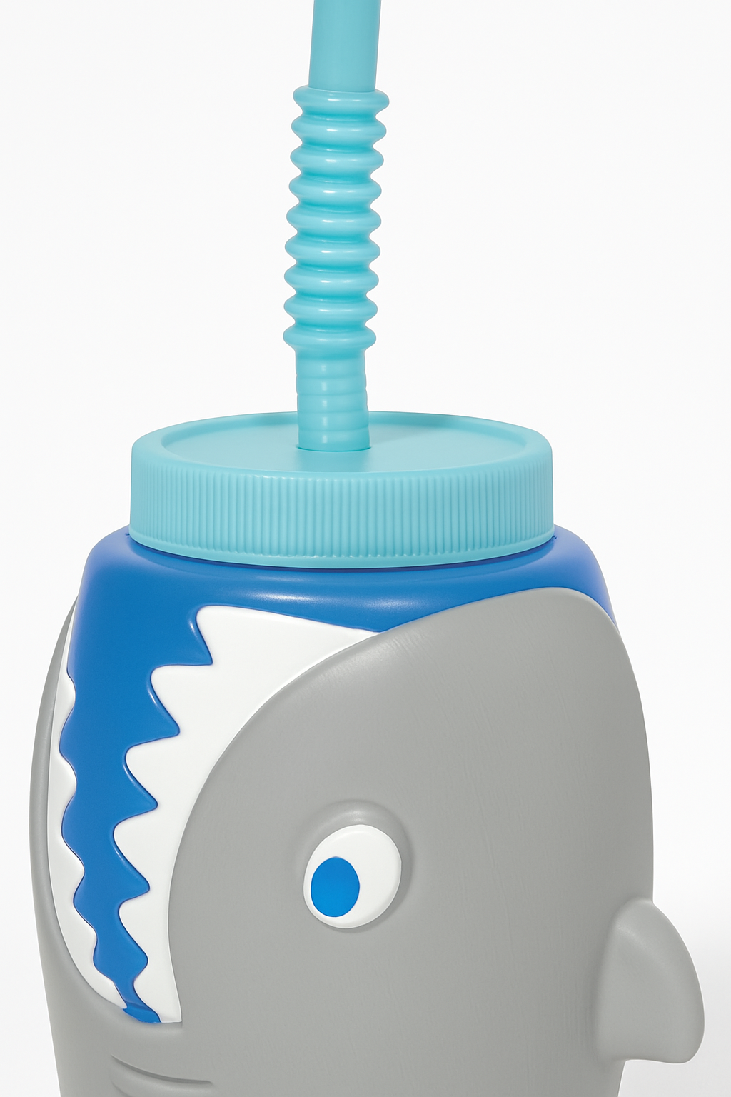 Shark Sippy Cup with Straw - 18oz Reusable Drinkware