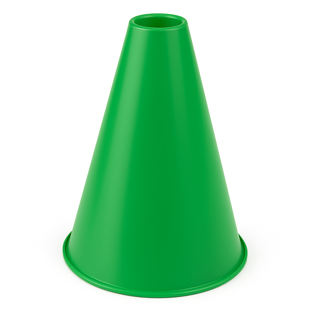 Festive Green Megaphone - Cheer On with Team Spirit