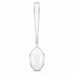 Clear 9.75" Plastic Serving Spoons for Catering