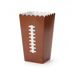 Large Football Popcorn Snack Boxes, 8-Pack
