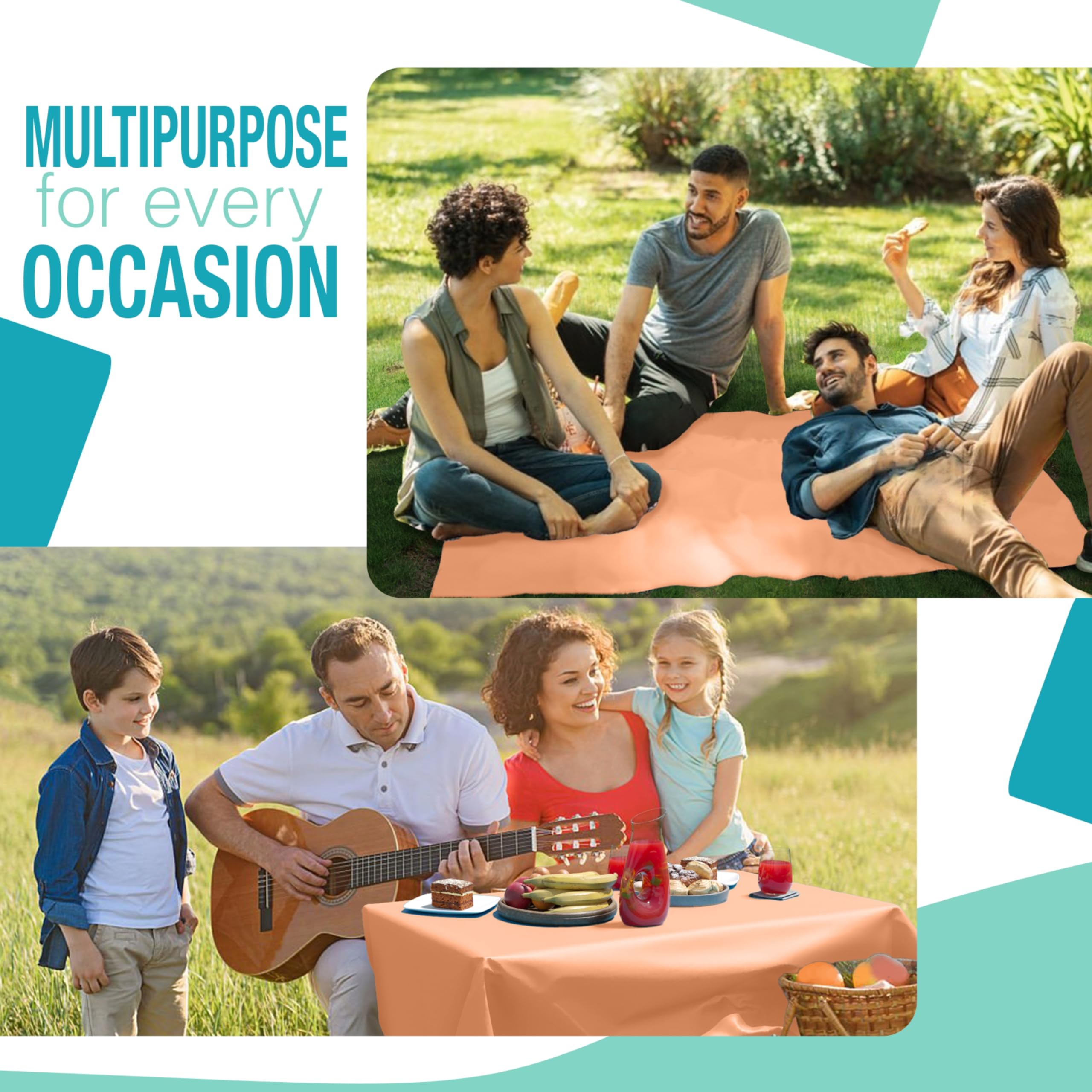 40 In. x 300 Ft. Premium Peach Table Roll | Case of 4