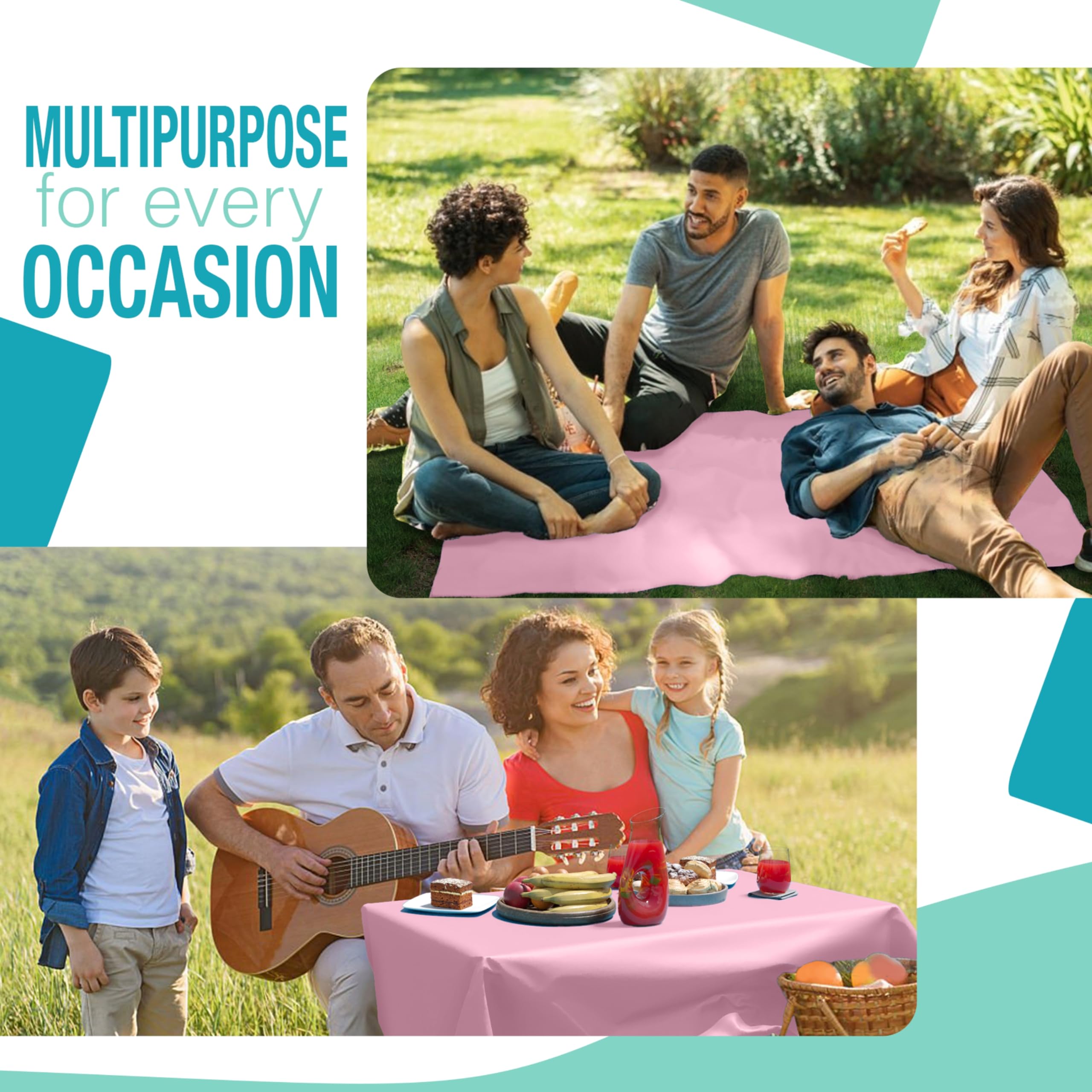 40 In. x 300 Ft. Premium Pink Table Roll | Case of 4