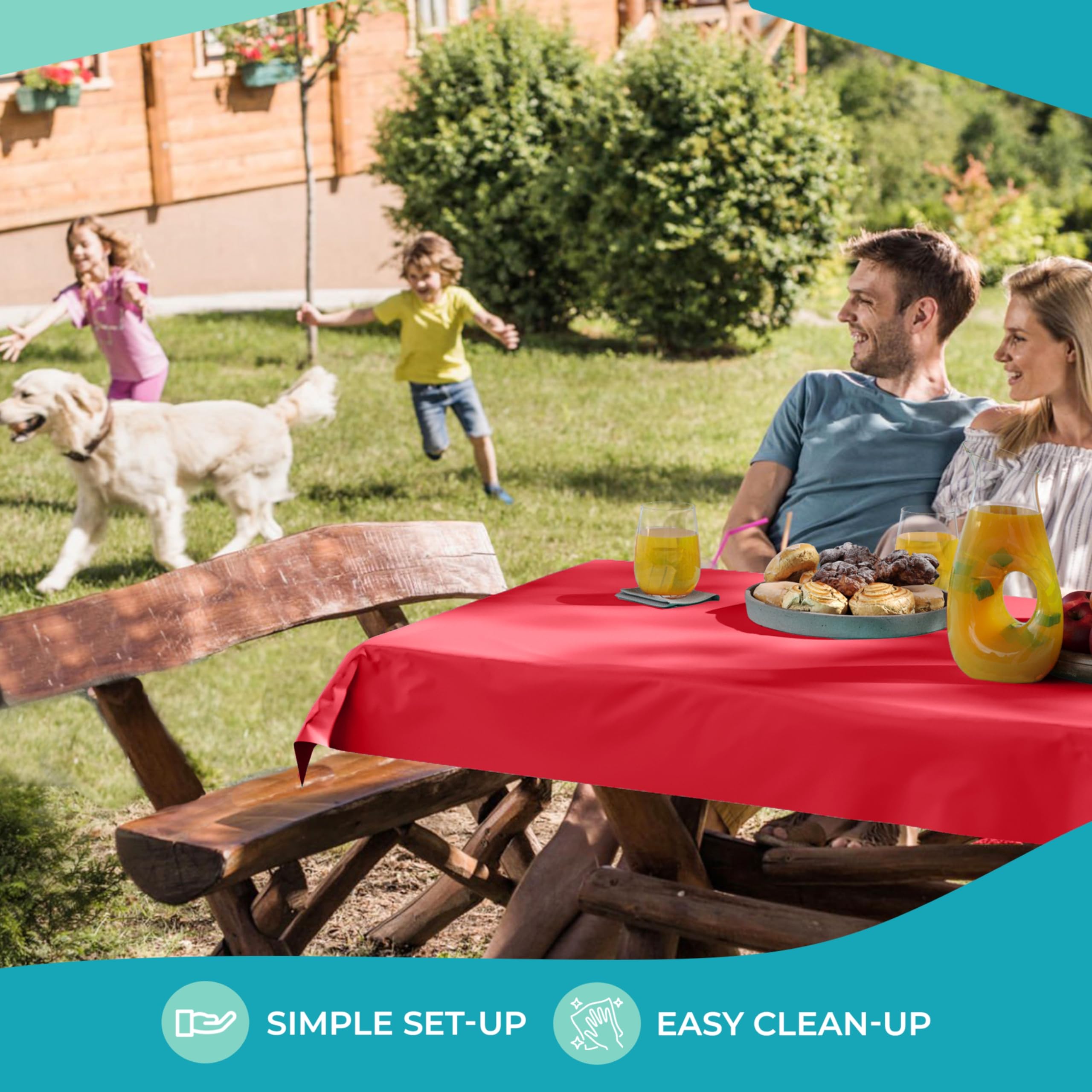 40 In. x 100 Ft. Red Table Roll | Case of 6