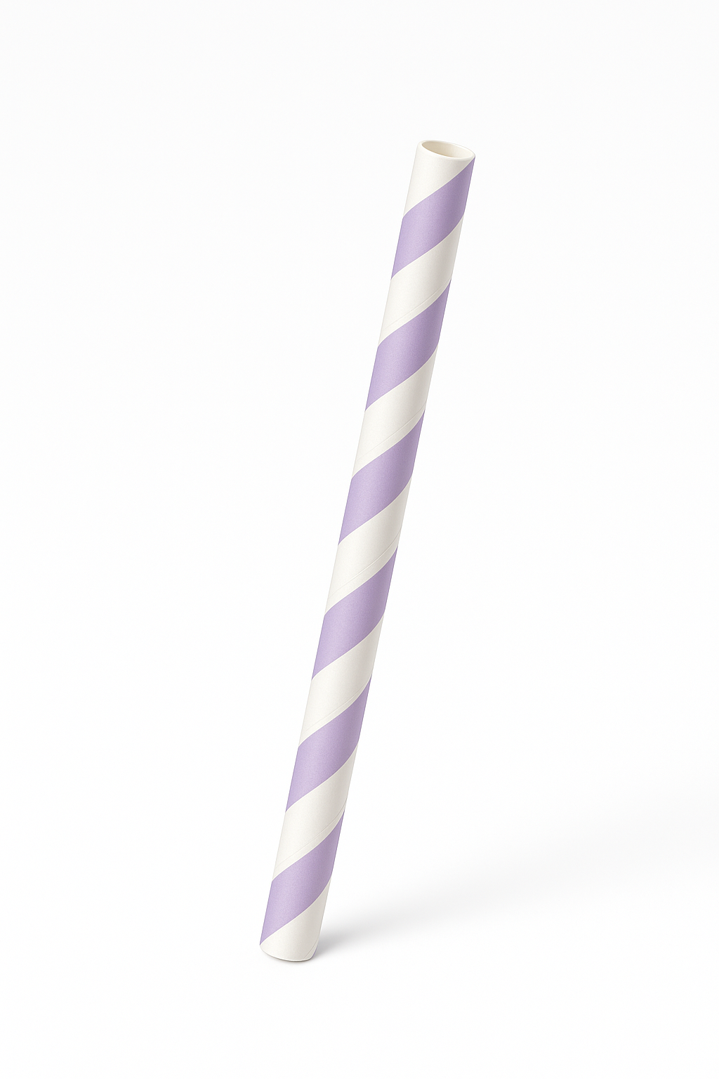 Lavender Striped Paper Straws