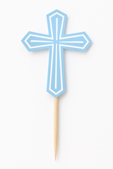 Blue Cross First Communion Party Picks - 36 Pack