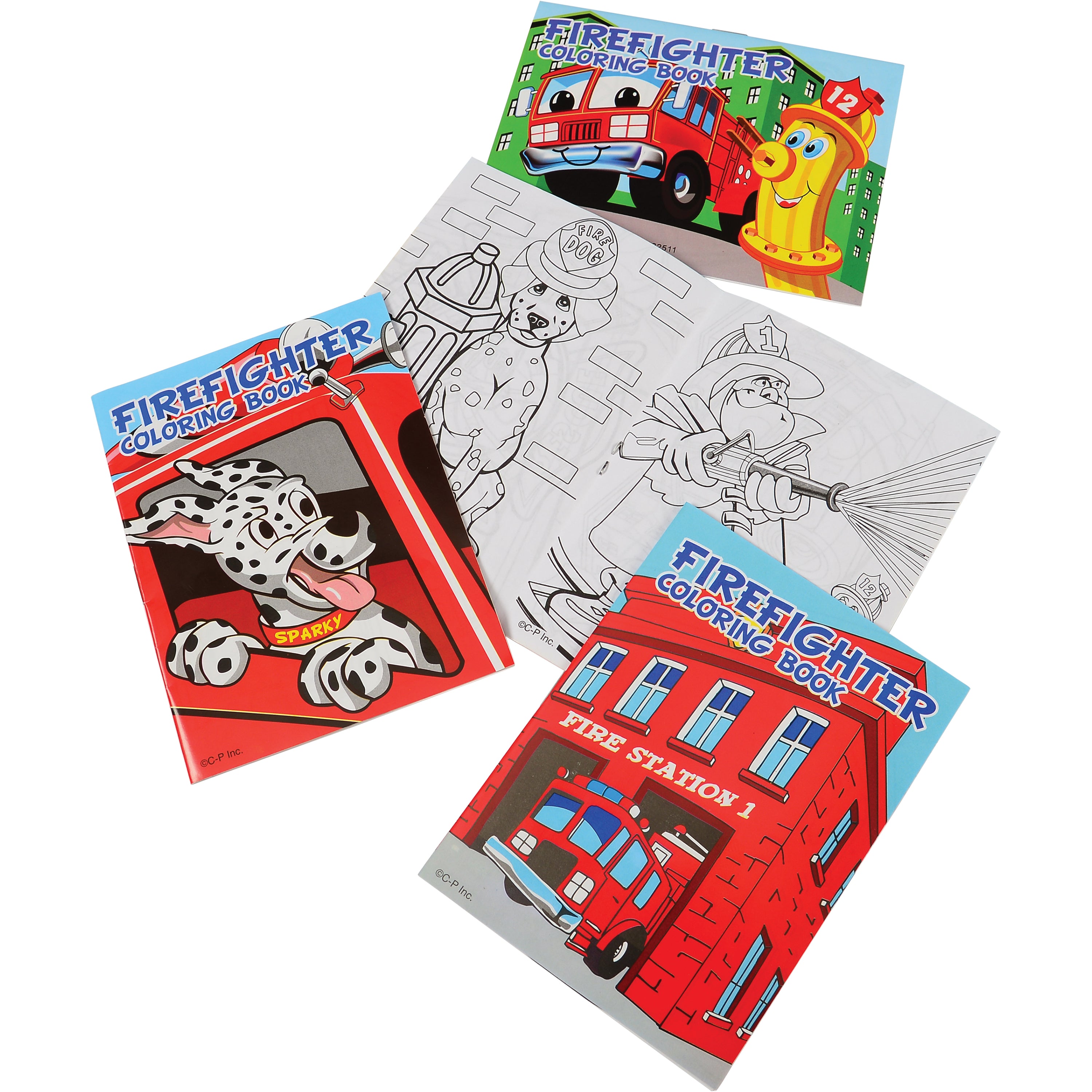 Firefighter Coloring Books - 12 Count