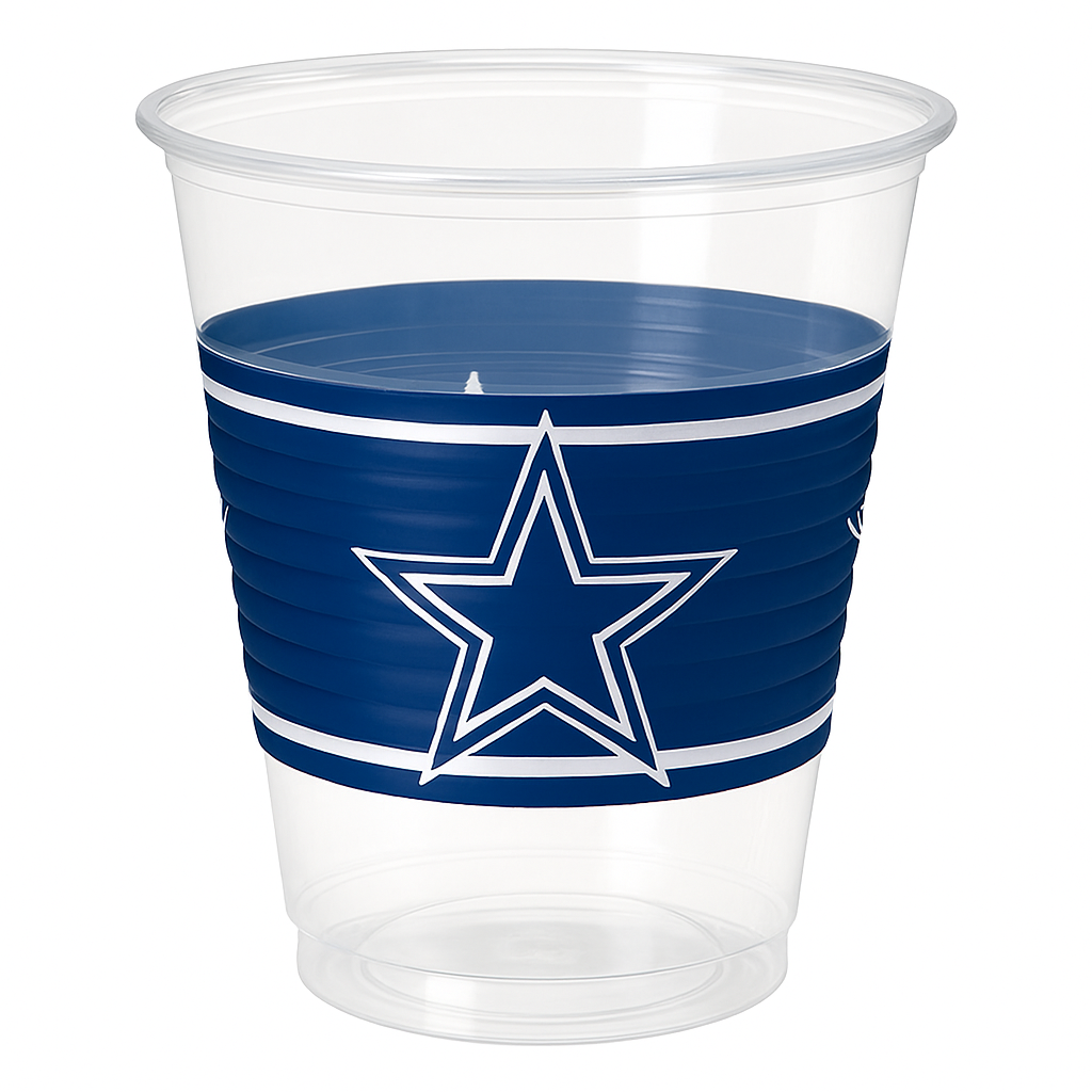 Dallas Cowboys 16oz Plastic Cups, 25-Pack