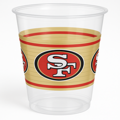 San Francisco 49ers NFL Plastic Cups, 25-Pack