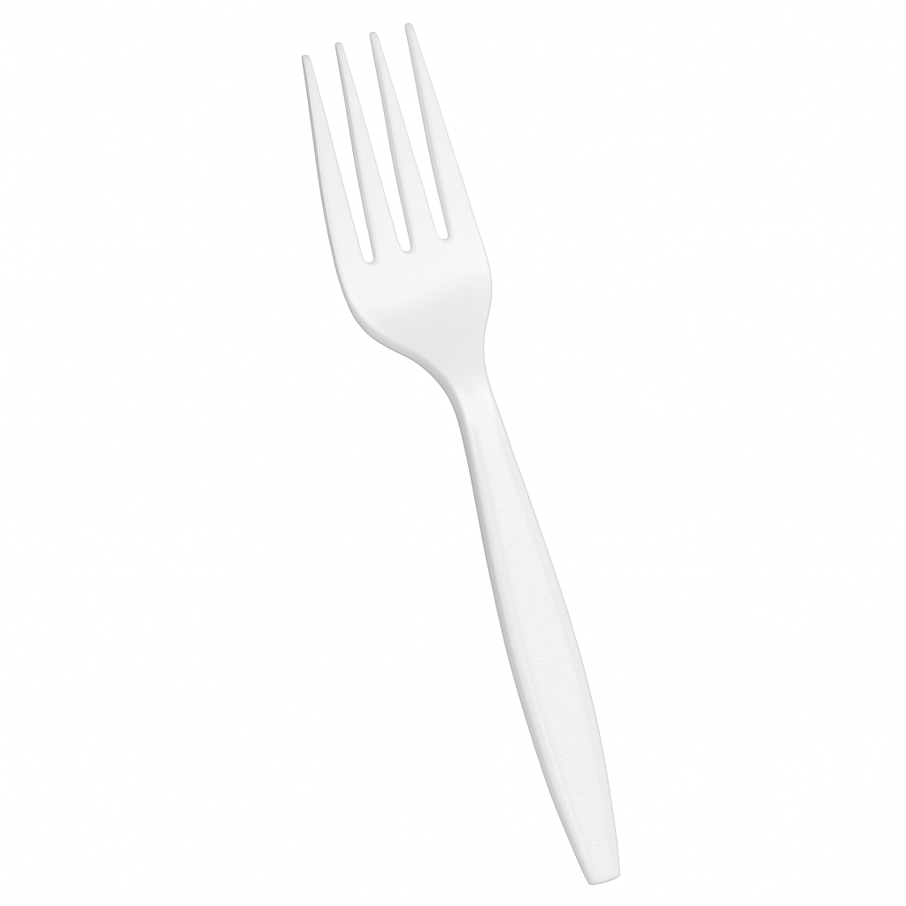 White Plastic Forks - 16ct