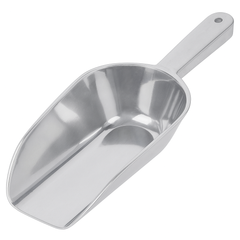 Silver Plastic Ice Scoop - 9-Inch
