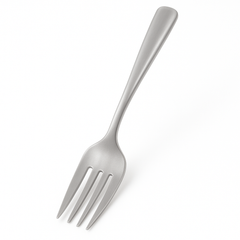 Silver Plastic Serving Fork - 9.75"