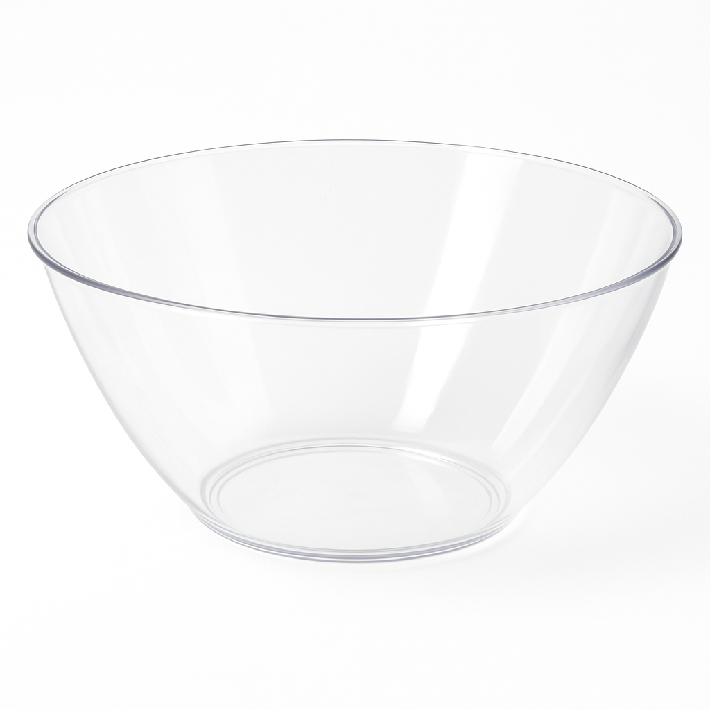 Clear Plastic 5QT Serving Bowl - Durable and Elegant Serveware