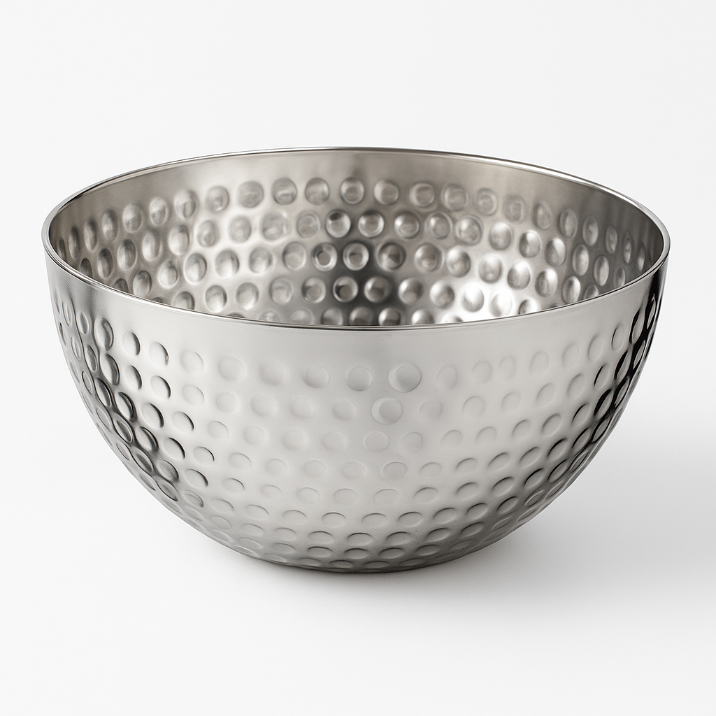Elegant 5.75" Hammered Stainless Steel Bowl