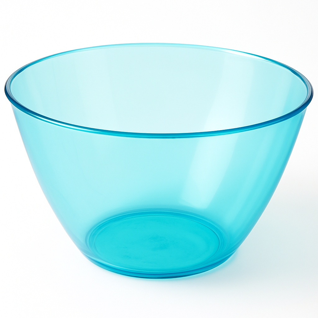 Elegant 2QT Caribbean Blue Plastic Serving Bowl