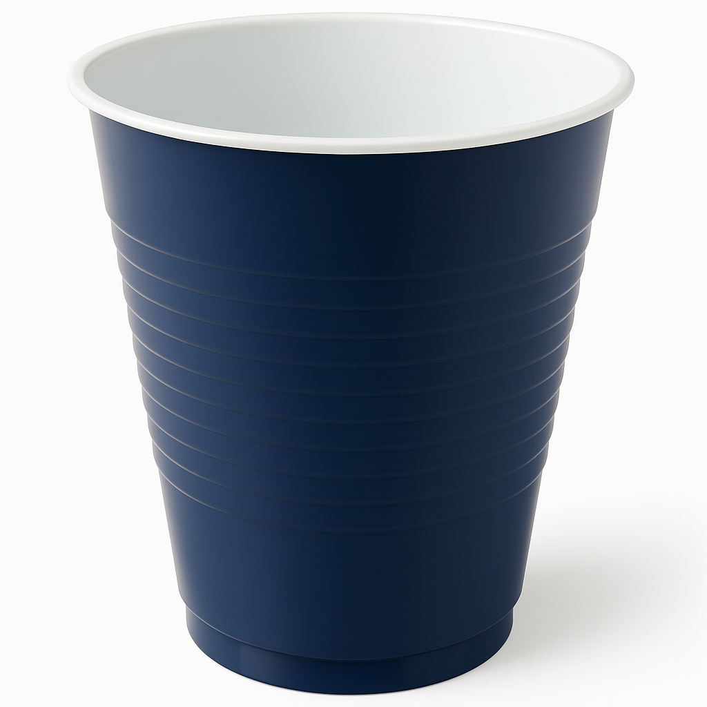 True Navy 18oz Party Pack Plastic Cups - 50 Pack