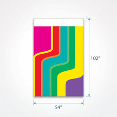 Good Vibes '70s Psychedelic Table Cover