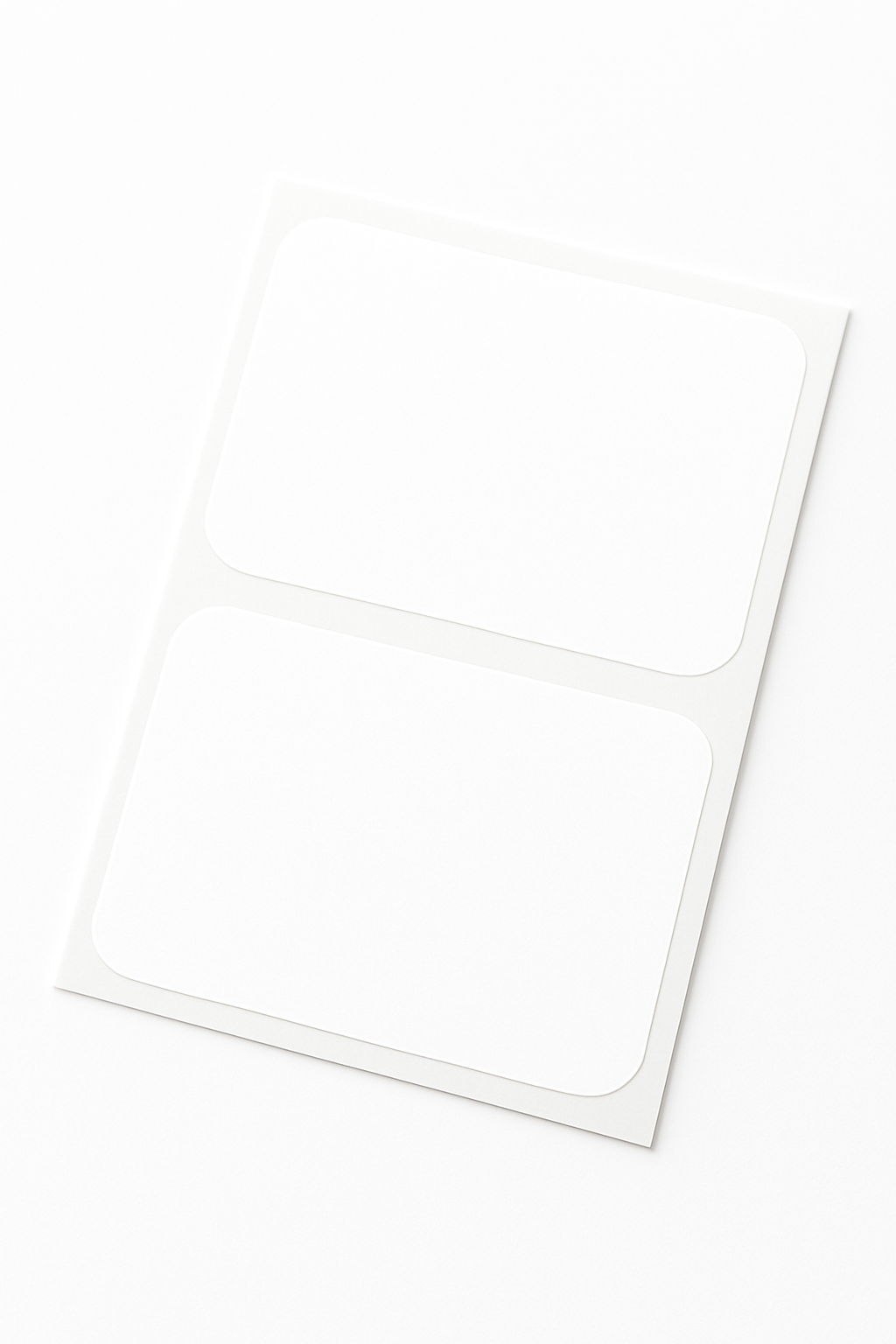 Plain White Name Tags - 100 Pack for Events