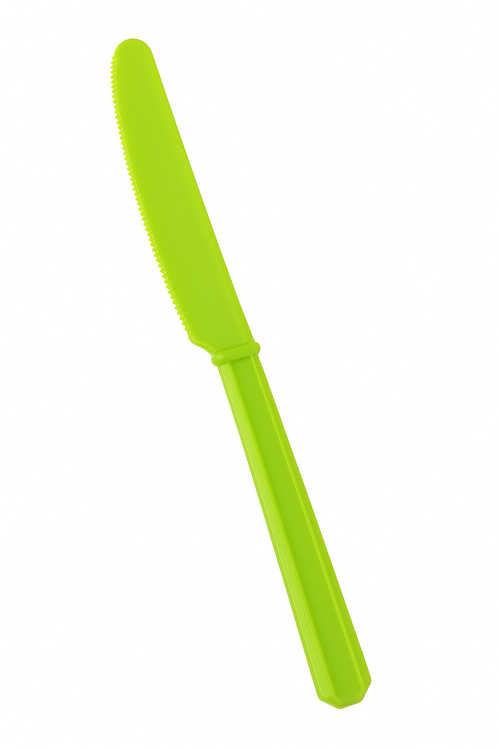 Lime Green Economy Plastic Knives