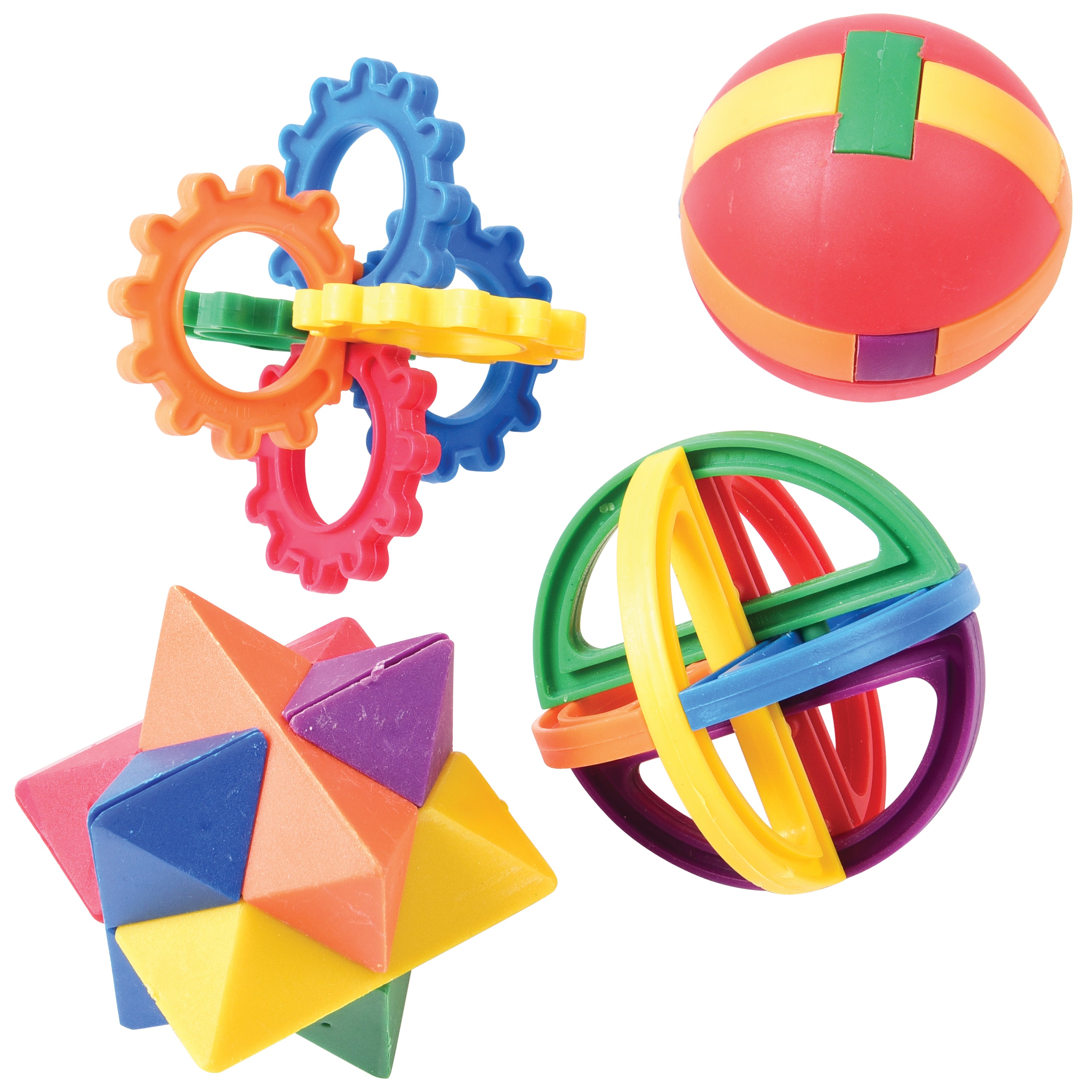 Plastic Puzzle Balls - 12 Count