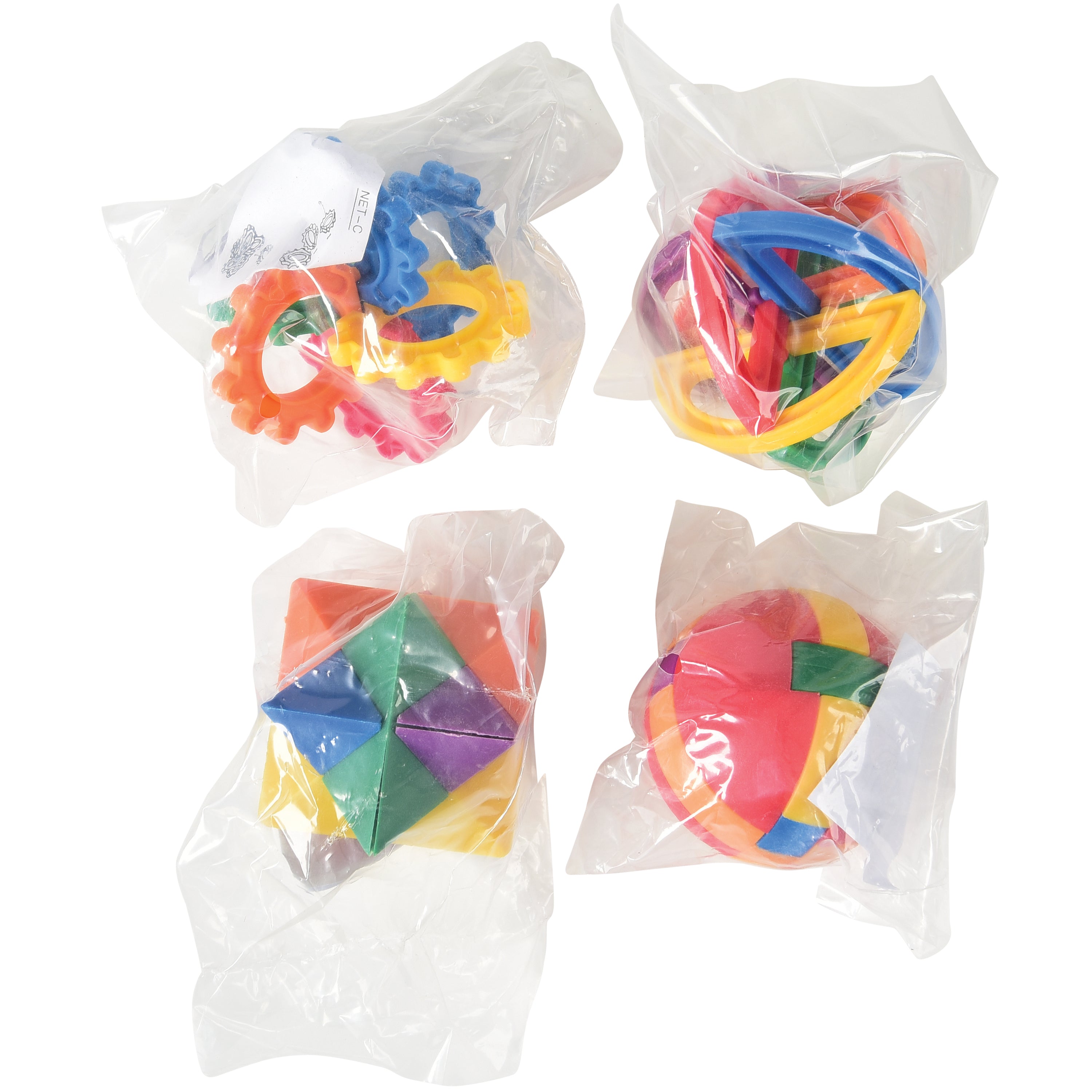 Plastic Puzzle Balls - 12 Count