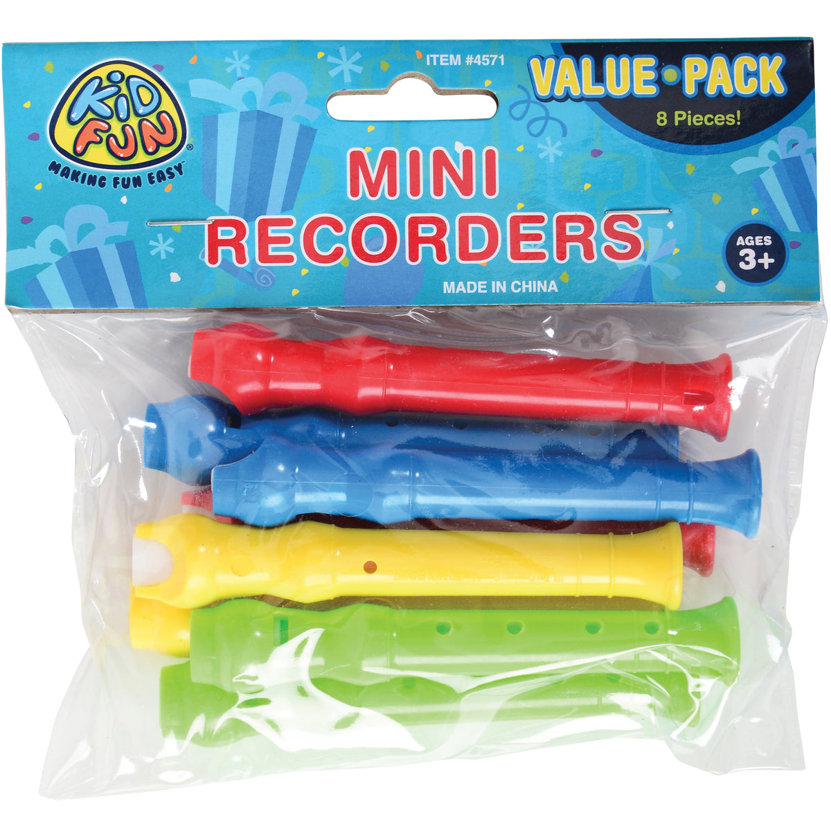 Mini Recorders/8 Per Pkg - 8 Count