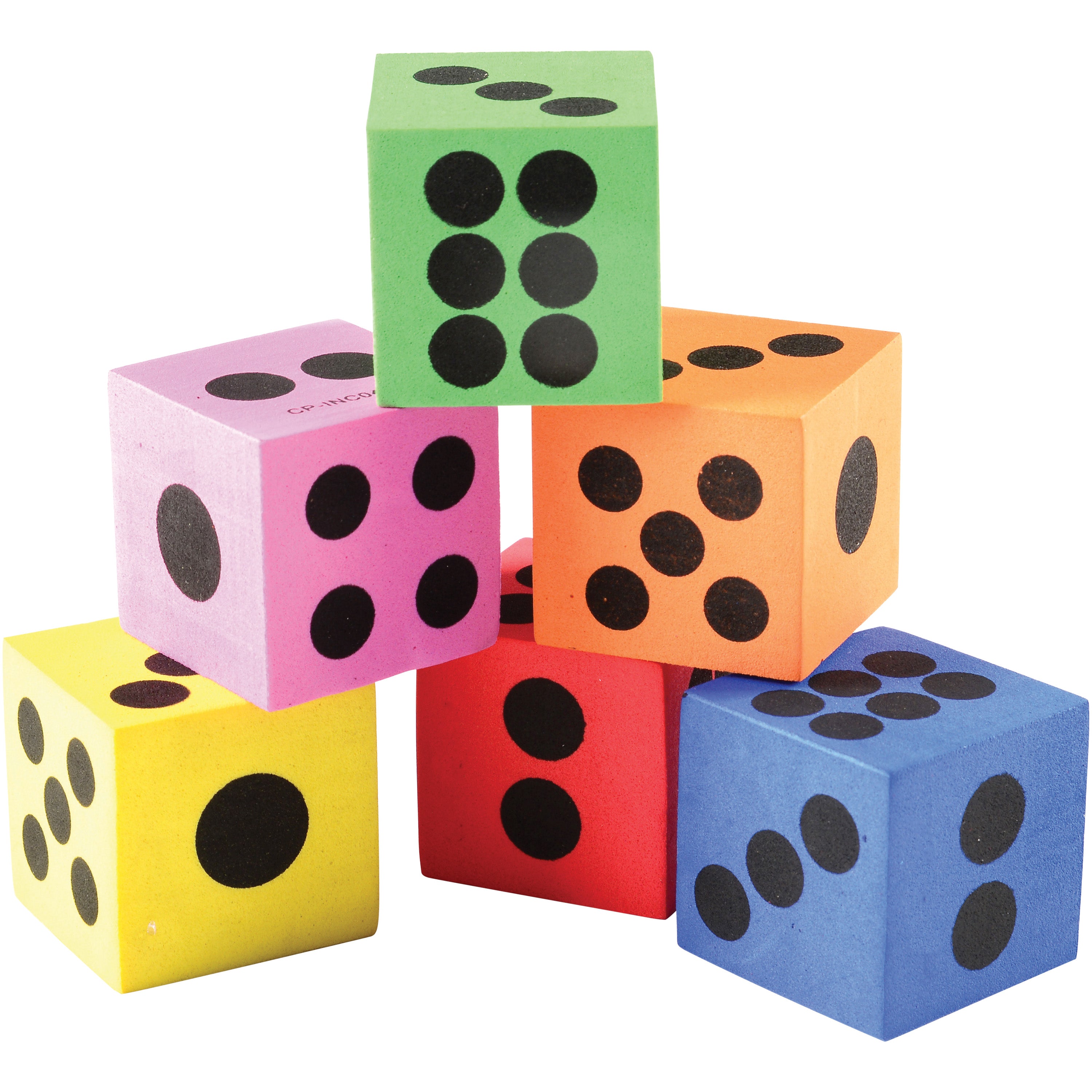 Mini Foam Dice/6 Per Pkg - 6 Count