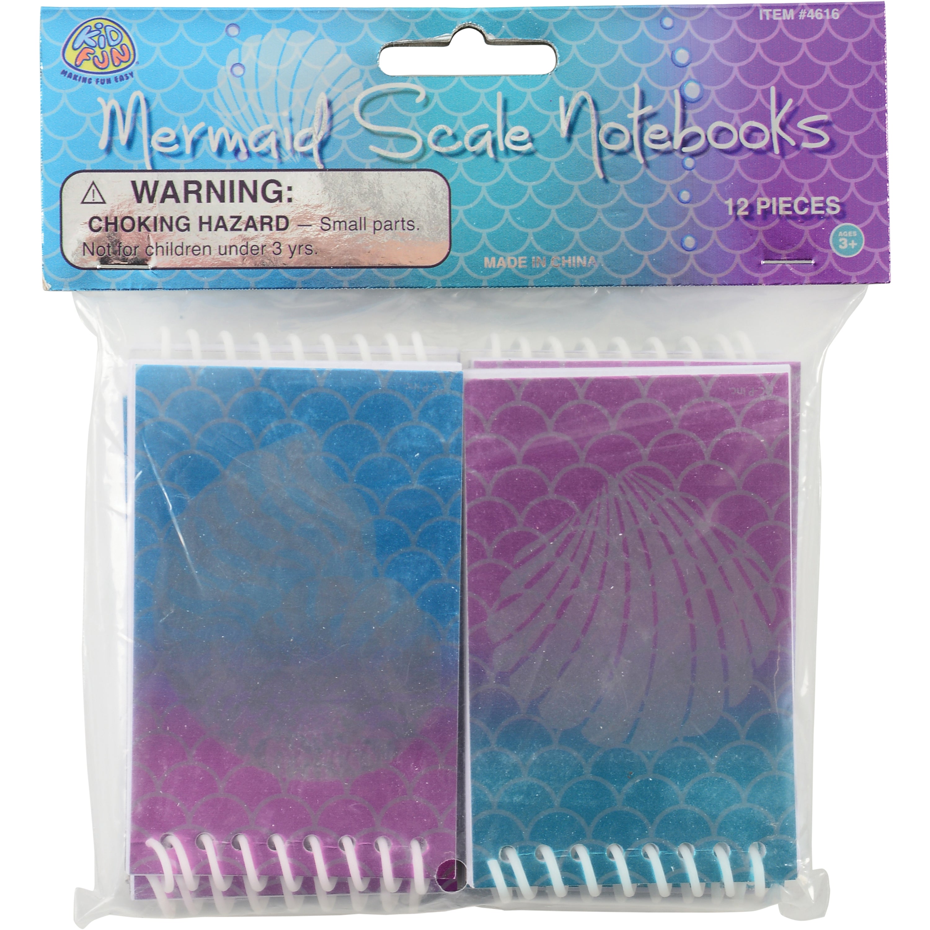 Mermaid Scale Notebooks - 12 Count