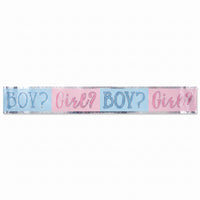 Pink or Blue? Gender Reveal Banner