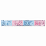 Pink or Blue? Gender Reveal Banner