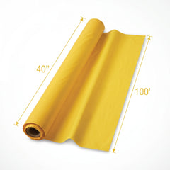 Vibrant Yellow Plastic Table Cover Roll - 40" x 100'