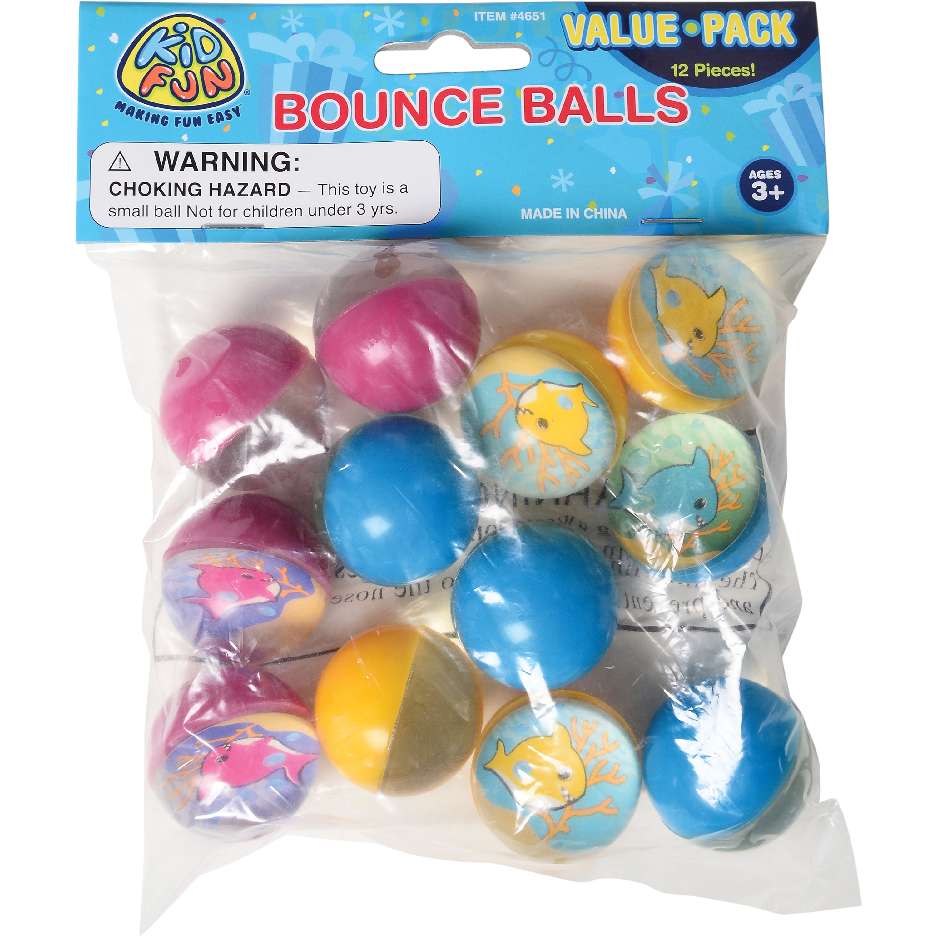 Shark Baby Bouncing Balls - 12 Count