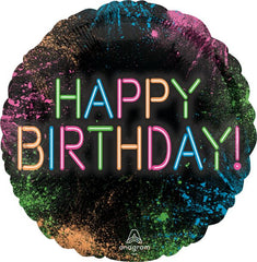 18" Foil Glow Birthday Balloon