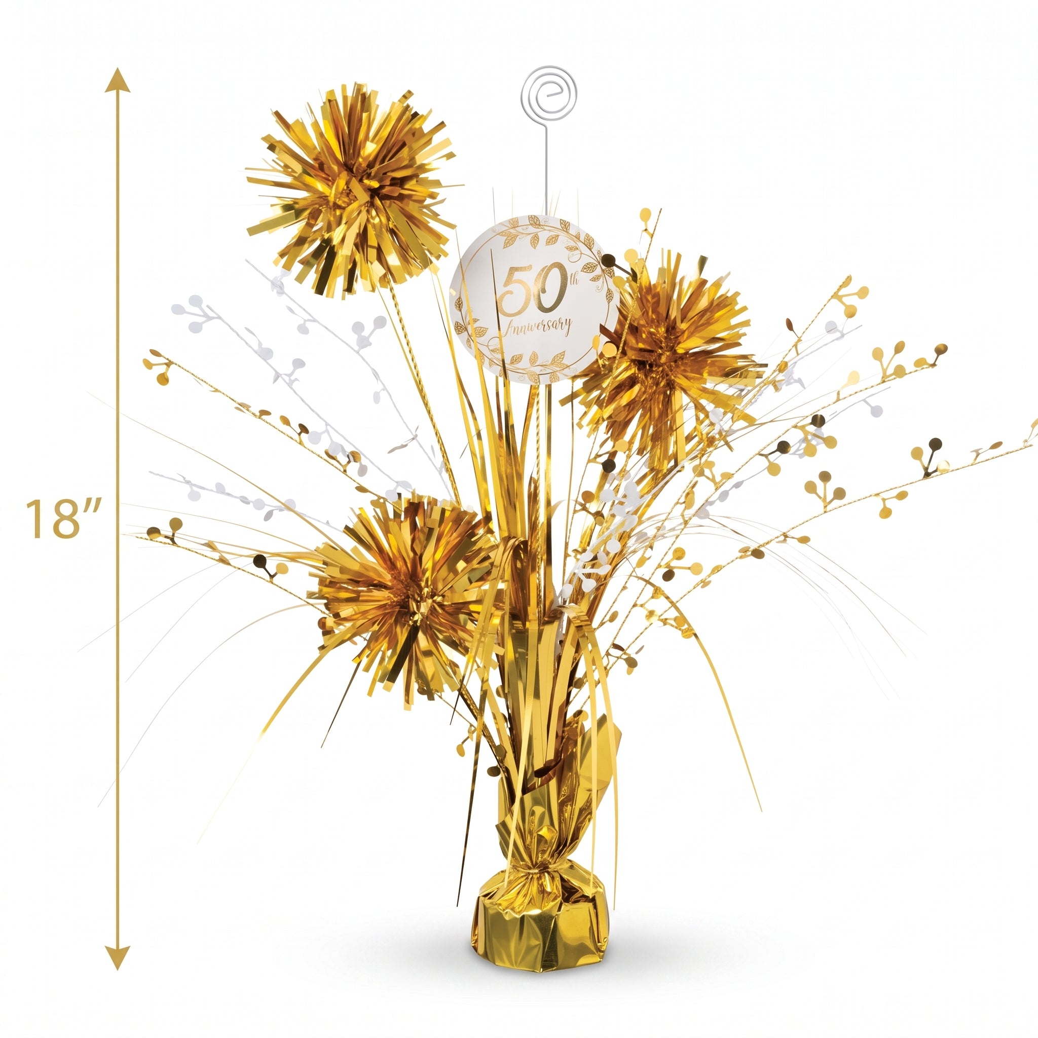 Golden 50th Anniversary Spray Centerpiece