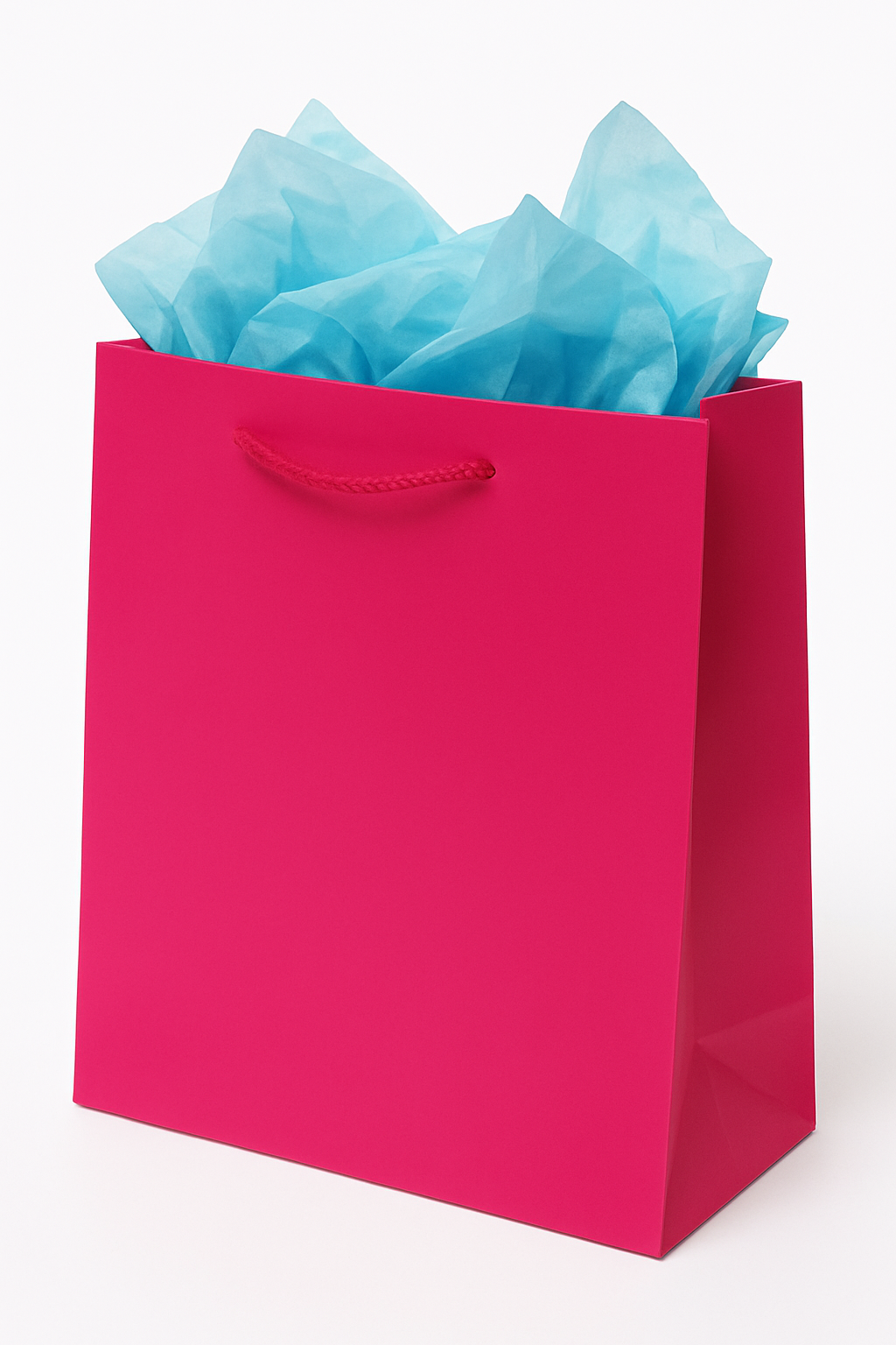 Extra Large Glossy Magenta Gift Bag