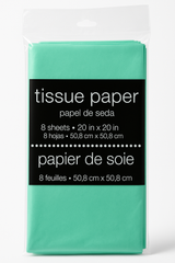 Festive Green Tissue Paper - 8 Sheets