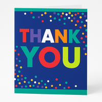 Bold Confetti Thank You Cards