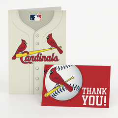St. Louis Cardinals MLB Invitation & Thank You Card Set