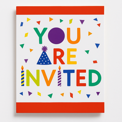 Confetti Time Birthday Invitation Cards