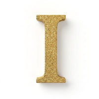 Glitter Gold Letter "I" Standing Sign - 4-Inch Party Decoration