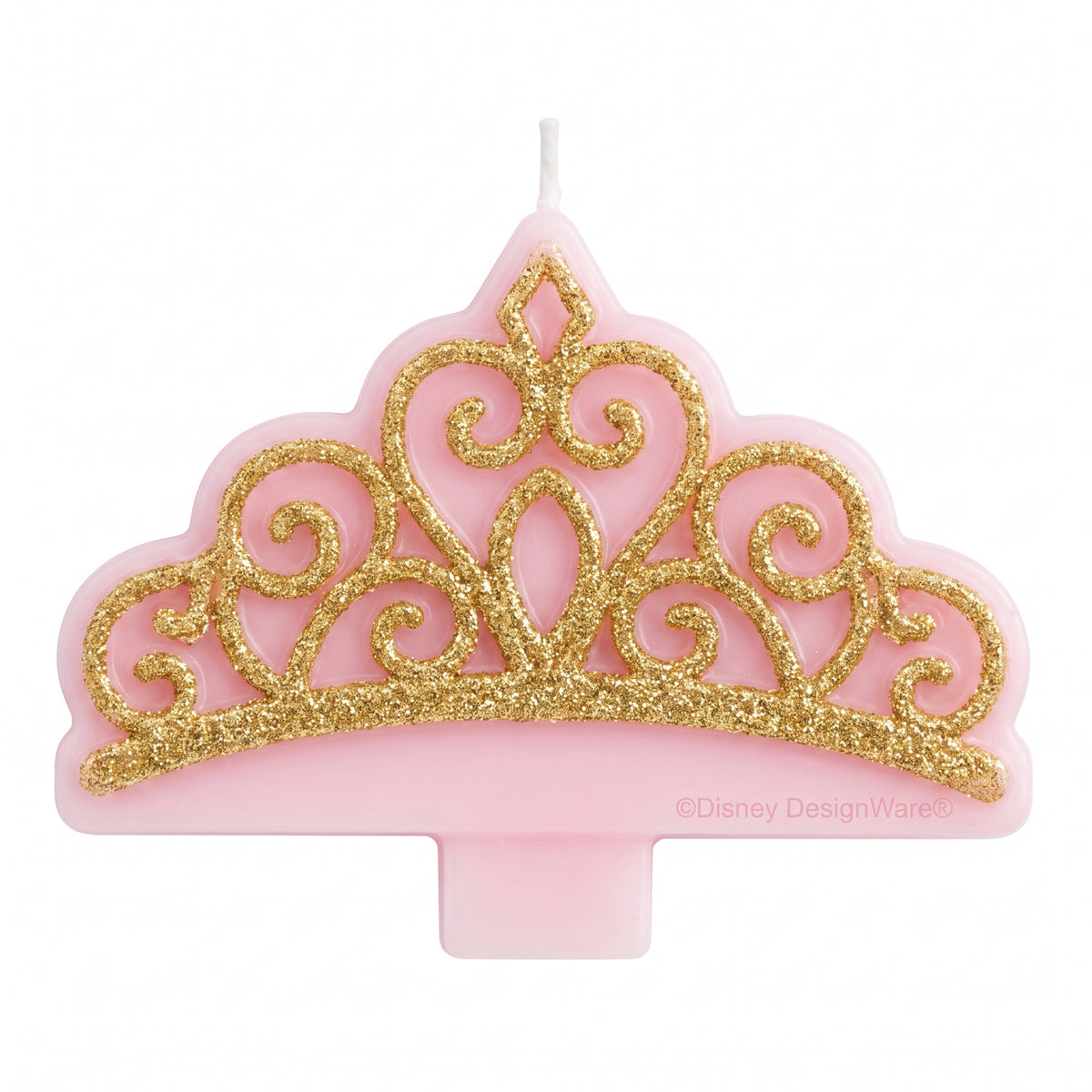 Glitter Princess Crown Birthday Candle